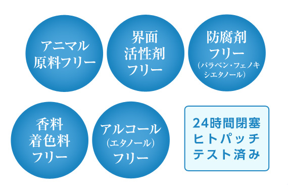 赤ちゃんでも使える安全性な成分を使用